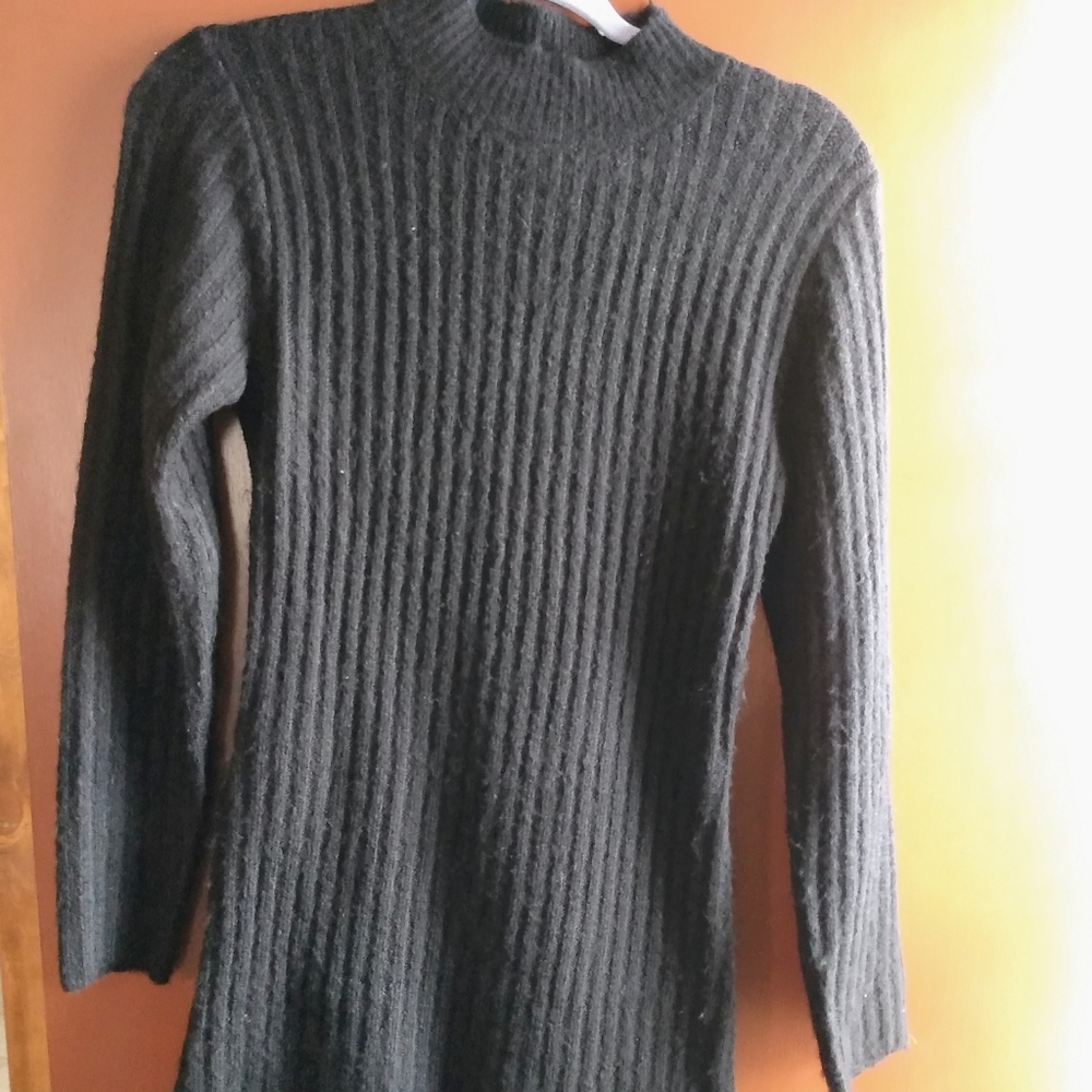 Black sweater dress
